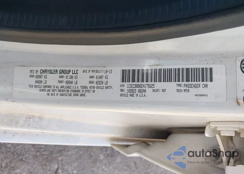 2014 Chrysler 200 Touring from USA, damaged, VIN 1C3CCBBB6EN175625